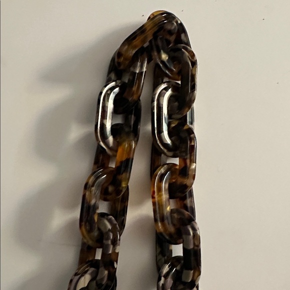 COACH Short Chain Strap With Recycled Resin CA836 Brass / Multi Color NWOT - Picture 3 of 3